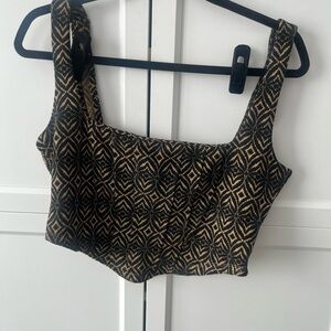 Free People corset style crop top